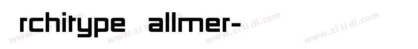 Architype Ballmer字体转换